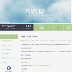 Motio - jQuery plugin