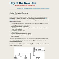 Motion Activated Camera - Day of the New Dan