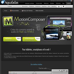 MotionComposer - Créez des contenus Web animés en Flash® et HTML5 !