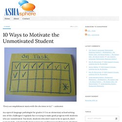 10 Ways to Motivate the Unmotivated Student