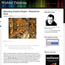 Motivating Creative People – Rewards for Work