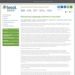 Motivating Language Learners to Succeed