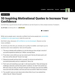 50 Inspiring Motivational Quotes to Increase Your Confidence