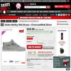 Globe Motley Mid Shoes - Charcoal/Matt Silver