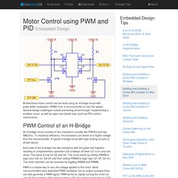 Motor Control using PWM and PID