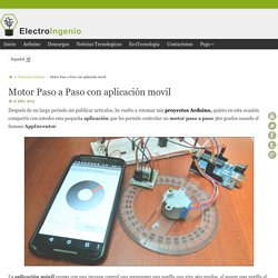 Motor Paso a Paso con aplicación movil