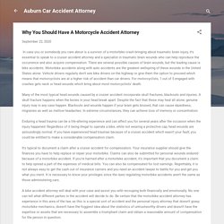 Why You Should Have A Motorcycle Accident Attorney