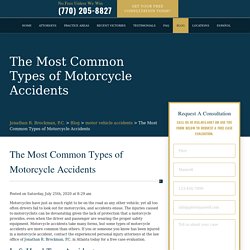 The Most Common Types of Motorcycle Accidents - Brockman Law Firm