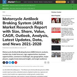 Motorcycle Antilock Braking System (ABS) Market Research Report with Size, Share, Value, CAGR, Outlook, Analysis, Latest Updates, Data, and News 2021-2028