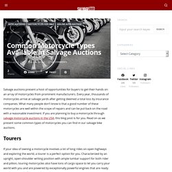Types of Motorcycle Available at Salvage Auction
