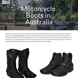 Motorcycle Boots in Australia