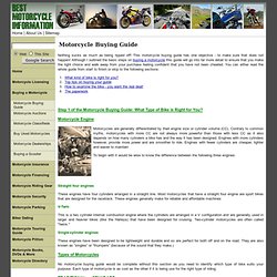 Motorcycle Buying Guide