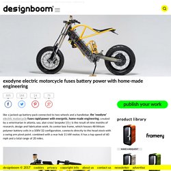 exodyne electric motorcycle fuses battery power with home-made engineering