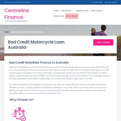 Motorcycle finance in Australia