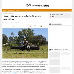Hoverbike motorcycle-helicopter invention
