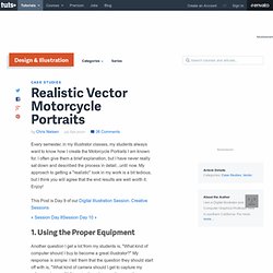 Realistic Vector Motorcycle Portraits