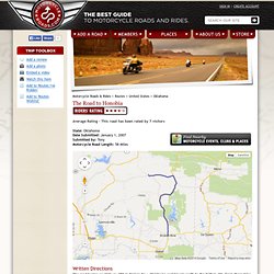 Oklahoma Motorcycle Roads and Rides