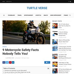 9 Motorcycle Safety Facts Nobody Tells You!