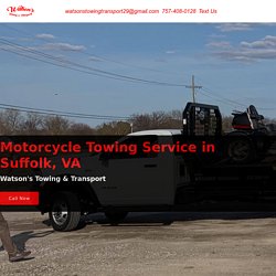 Motorcycle Towing Service in Suffolk, VA