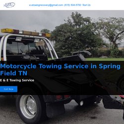 Motorcycle Towing Service in Spring Field TN