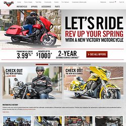 Victory Motorcycles: Touring, Cruiser, Muscle, V-Twin & Wide-Tire
