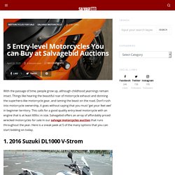 5 Entry-level Motorcycles You can Buy at Salvagebid Auctions