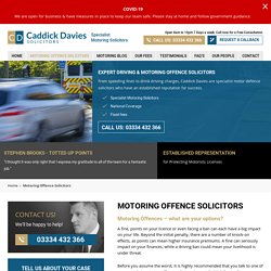 Motoring Offence Solicitors, Solicitors for Driving Offences