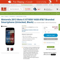 Motorola 2013 Moto X XT1058 16GB AT&T XT1058-AT&T-BLK B&H