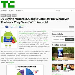 By Buying Motorola, Google Can Now Do Whatever The Heck They Want With Android