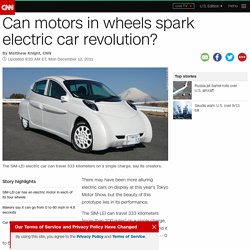 Can motors in wheels spark electric car revolution?