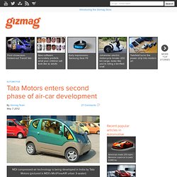 Tata Motors enters second phase of air-car development