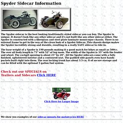 Spyder Sidecars by Motorvation Engineering