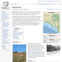 Mount Gee - Wikipedia