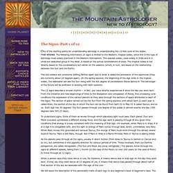 The Mountain Astrologer magazine Beginners Series Part 1 of 12