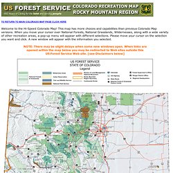 US Forest Service, R2 Rocky Mountain Region - Colorado Hi-Speed Recreation Map