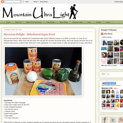 Mountain UltraLight: Moroccan Delight - Dehydrated Super Food