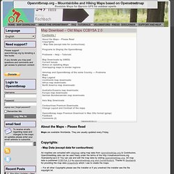 Map Download – Old Maps CCBYSA 2.0 « Openmtbmap.org – Mountainbike and Hiking Maps based on Openstreetmap