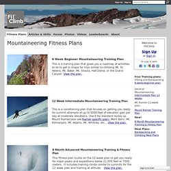 Mountaineering Fitness Plans - FitClimb