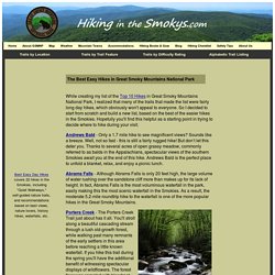 Best Easy Hikes Great Smoky Mountains National Park