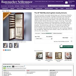 The 45 Inch Wall Mounted Lighted Jewelry Armoire