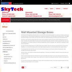 Wall Mounted Storage Boxes & Panels
