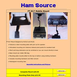 FT-817 Mobile Mounting Bracket from Hamsource.com