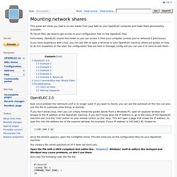 Mounting network shares - OpenELEC Wiki
