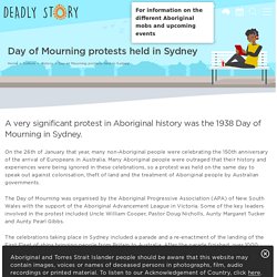 Day of Mourning protests held in Sydney - Deadly Story