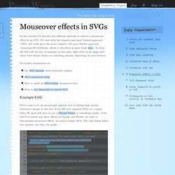 Mouseover effects in SVGs