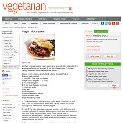 Vegan Moussaka Recipe