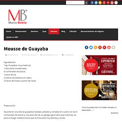 Mousse de Guayaba