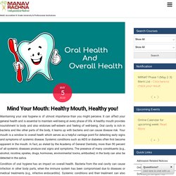 Oral health and overall health