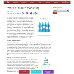 Word of Mouth Marketing - Altametrics