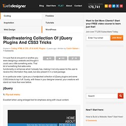 Mouthwatering Collection Of jQuery Plugins And CSS3 Tricks